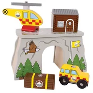 Samochody i pojazdy dla dzieci - BigjigsRail, Górskie pogotowie ratownicze - miniaturka - grafika 1