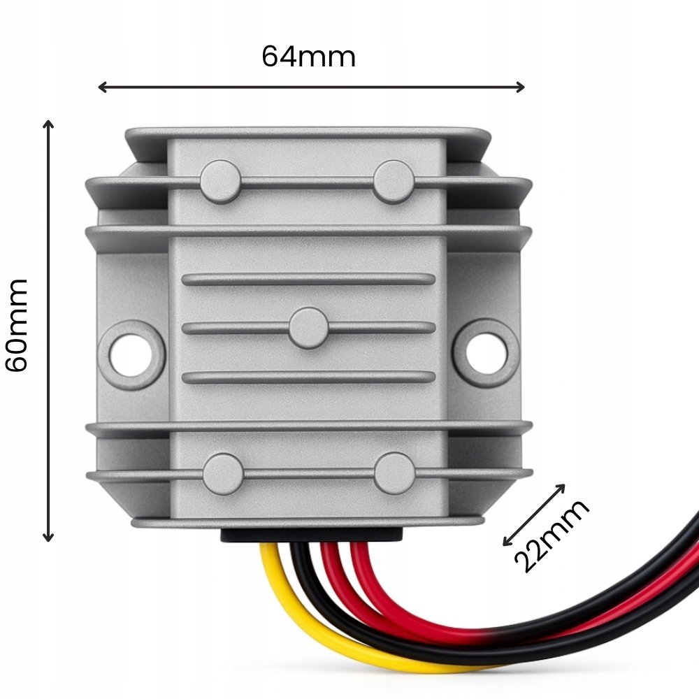 REGULATOR KONWERTER REDUKTOR NAPIĘCIA PRZETWORNICA 24V NA 12V 10A 120W