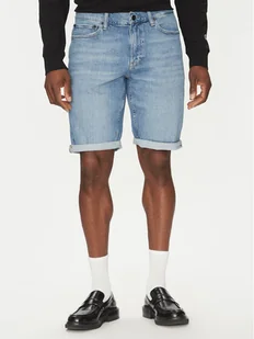 Calvin Klein Szorty jeansowe K10K114079 Niebieski Slim Fit - Spodenki męskie - miniaturka - grafika 1