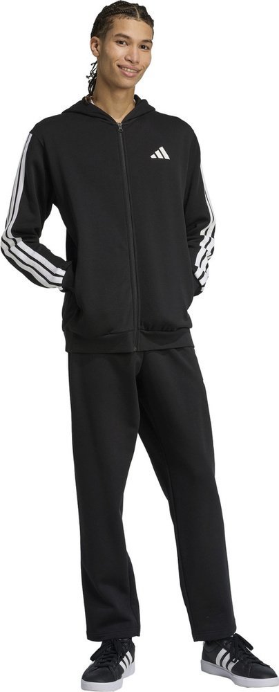 Adidas Dres męski adidas Colorblock Hooded Tracksuit czarny JL8599 S