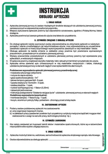 Instrukcja Obsługi Apteczki 250X350 - Płyta Signproject Dd005_245X350_Hn 5904937010246 - Akcesoria BHP - miniaturka - grafika 1