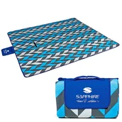 Koce piknikowe - Sapphire Koc piknikowy plażowy Sapphire 200 x 200 cm z folią aluminiową Azuro KUPUJ KOC_SG003_AZURO - miniaturka - grafika 1
