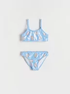 Stroje kąpielowe dla dziewczynek - Reserved - Dwuczęściowy strój kąpielowy Pusheen - jasnoniebieski - miniaturka - grafika 1