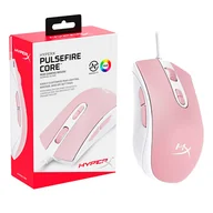 Myszki - - HyperX Pulsefire Core Gaming Mouse - Polling Rate 1000Hz 220 IPS 6200 DPI - Biało-Różowa - miniaturka - grafika 1