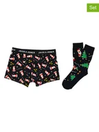 Kalesony - Jack & Jones 2-częściowy zestaw w kolorze czarnym - miniaturka - grafika 1