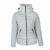 Kurtki damskie - Kurtka zimowa damska z kapturem RIFUGIO szara r.L - miniaturka - grafika 1
