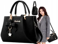 Torebki damskie - Klasyczna Torebka damska na ramię kuferek miejska - miniaturka - grafika 1