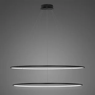 Lampa Ledowe Okręgi No. 2 Φ120 cm in 4k czarna Altavola Design (Barwa światła barwa dzienna, Kierunek padania światła do wewnątrz, Kolor Czarny, Możliwość ściemniania nie) - Oprawy, klosze i abażury - miniaturka - grafika 2