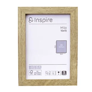 Rama na zdjęcie Milo 10 x 15 cm dąb new Inspire - Ramki na zdjęcia - miniaturka - grafika 1