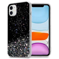 Etui i futerały do telefonów - Pokrowiec Do Apple iPhone 11 PRO Etui w Czarny z Brokatem Glitter Obudowa Case Cover TPU Cadorabo - miniaturka - grafika 1