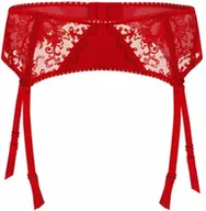Akcesoria do bielizny - Damski pas do pończoch Le Vernis Romance LV-PP20 czerwony - miniaturka - grafika 1