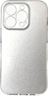 Etui i futerały do telefonów - Silikonowe etui ochronne Glitter Case Shiny Glitter Bumper Back Cover kompatybilne z iPhone 14 Pro Silver - miniaturka - grafika 1