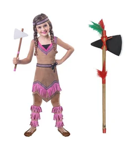 Zestaw Strój Indianka Pocahontas 134 plus Tomahawk 2el MK379 - Stroje karnawałowe Zestaw Strój Indianka Pocahontas 134 plus Tomahawk 2el MK379 - Stroje karnawałowe - miniaturka - grafika 1