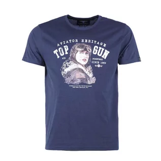 Koszulki i topy damskie - Mil-Tec Koszulka T-Shirt Top Gun Aviator Granatowa - Xl - grafika 1