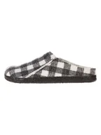 Kapcie damskie - Birkenstock Skórzane kapcie w kolorze biało-czarnym - miniaturka - grafika 1