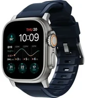 Akcesoria do smartwatchy - Nomad Pasek Rugged Strap Apple Watch 49/45/44/42 mm, granatowy z srebrnym zapięciem - miniaturka - grafika 1