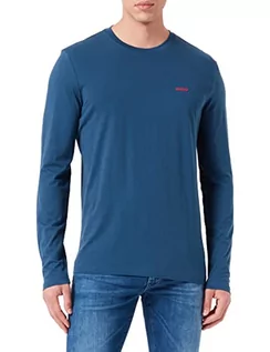 Koszulki męskie - HUGO T-shirt męski, Dark Blue403, S - grafika 1
