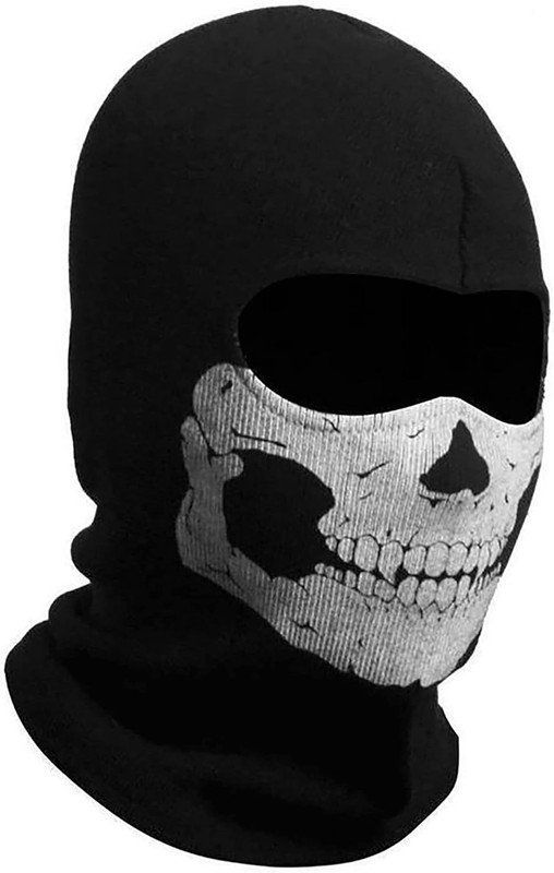 Kominiarka z czaszką i maską ducha MW2, kostium szkieletu, pełna głowa, komin narciarski, dzianinowy, wiatroodporny, do jazdy na rowerze, deskorolce