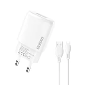 Ładowarki do telefonów - Dudao ładowarka sieciowa USB-A 7.5W + kabel USB-A - Lightning 1m biały (A1sEU) - miniaturka - grafika 1