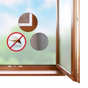 Moskitiera okienna, siatka na owady, komary 150x130 cm - Moskitiery - miniaturka - grafika 1