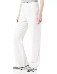 Spodnie damskie - ONLY Damskie spodnie ONLHOPE-Caro EX HW Wide Linen Blend NOO lniane spodnie, Cloud Dancer, XXS/34, Cloud Dancer, (XXL) W / 34L - grafika 1