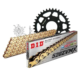 Zestaw łańcuchów DID stal 520ZVM-X / 110 nitowy zamek do Honda NSR R 125 ccm rok prod. 1994-1997 - Części motocyklowe - miniaturka - grafika 1