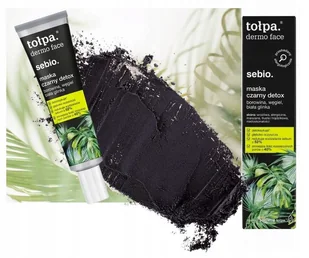 Tołpa dermo face sebio, maska czarny detox, 40 ml - Maseczki do twarzy - miniaturka - grafika 1