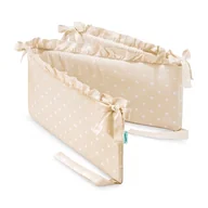 Ochraniacze do łóżeczka - Ochraniacz do łóżeczka lovely dots beige z falbanką - miniaturka - grafika 1