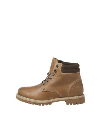 JACK & JONES Jfwstanton Leather Boot męskie buty sznurowane, Tyto? Br?zowy, 45 EU