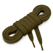 Akcesoria obuwnicze - Sznurówki sznurowadła płaskie 7mm oliwkowy 90 cm - miniaturka - grafika 1