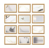 Ramki na zdjęcia - Zestaw Ramek Drewnianych - Galeria Ramek Na 12 Zdjęć - miniaturka - grafika 1