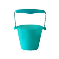 Zabawki do piasku - Scrunch Bucket Funkit World funkit world - bucket zwijane wiaderko silikonowe - turkusowy - miniaturka - grafika 1