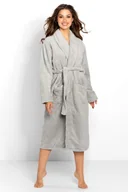 Bielizna nocna - Szlafrok Lauren Long Grey (Rozmiar XL) - miniaturka - grafika 1
