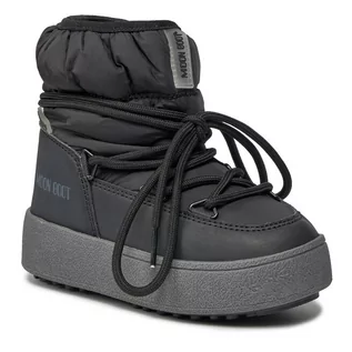 Buty dla chłopców - Śniegowce Moon Boot Jtrack Low Nylon Wp 34300300001 Black 001 - grafika 1