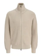 Swetry męskie - Jack & Jones Kardigan w kolorze beżowym - miniaturka - grafika 1