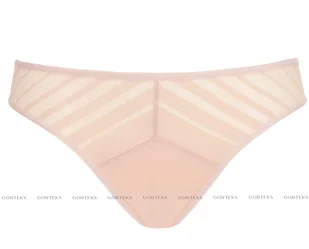 Luna figi z koronki i tiulu beżowe (kolor beżowy, rozmiar 40) - Majtki damskie - miniaturka - grafika 1