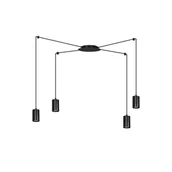 Lampy sufitowe - Emibig TRAKER 4 BL/BLACK 524/4 lampa wisząca 4x30W/GU10 IP20 524/4 - miniaturka - grafika 1