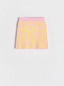 Sukienki i spódniczki dla dziewczynek - Reserved - Dzianinowa spódnica z wiskozą - pastelowy róż - miniaturka - grafika 1