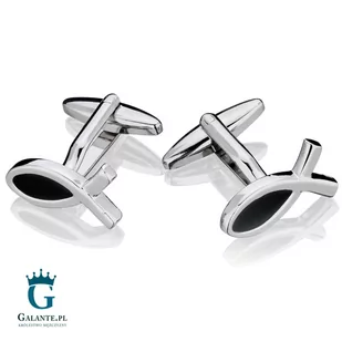 Spinki do mankietów X2 Ryba Symbol - Spinki do mankietów i krawatów - miniaturka - grafika 1