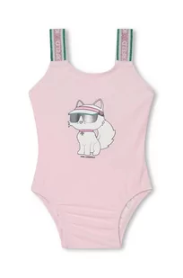 Karl Lagerfeld jednoczęściowy strój kąpielowy niemowlęcy kolor różowy - Stroje kąpielowe dla dziewczynek - miniaturka - grafika 1