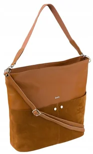 Prostokątna, duża torba shopper ze skóry naturalnej - Rovicky - Torebki damskie - miniaturka - grafika 1