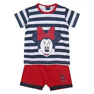 Spodenki damskie - CERDÁ LIFE'S LITTLE MOMENTS Zestaw 2-częściowy garnitur dziewczęcy (t-shirt + szorty) | ze 100% bawełny z nadrukiem Minnie Mouse - oficjalna licencja Disney, czerwony, normalny, czerwony, jeden - grafika 1