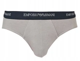 EMPORIO ARMANI MAJTKI SLIPY MĘSKIE SZARE S JSI - Majtki męskie - miniaturka - grafika 1