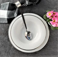Serwisy obiadowe - Serwis obiadowy na 12 osób porcelanowy PLUS PLATIN - miniaturka - grafika 1