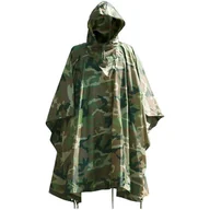 Koszulki i topy damskie - Poncho przeciwdeszczowe RipStop Woodland - Mil-Tec - miniaturka - grafika 1
