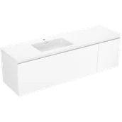 Szafki łazienkowe - Mexen Orio szafka łazienkowa 160 cm z umywalką Otis lewą, 1S, 1D, biała mat - 91A13-16047-3-BBFF01-W18L01 - miniaturka - grafika 1