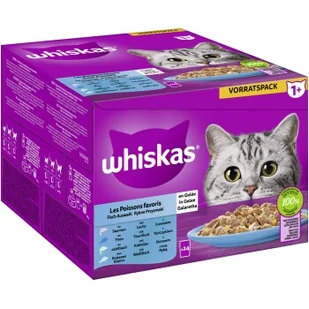 Whiskas 1+ Wielopak Ryba Wybór w galarecie 24 x 85 g - Mokra karma dla kotów - miniaturka - grafika 1