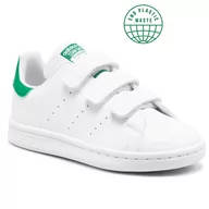 Buty dla chłopców - Adidas Buty Stan Smith Cf C FX7534 Ftwwht/Fthwht/Green - miniaturka - grafika 1