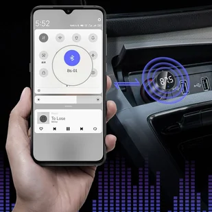 Baseus Energy Column Transmiter FM Bluetooth 5.0 ładowarka samochodowa 2x USB 3,1A QC3.0 srebrny (CCNLZ-0S) - Ładowarki samochodowe - miniaturka - grafika 10