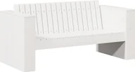 Sofy ogrodowe - vidaXL vidaXL Sofa ogrodowa 2-osobowa 134x60x62 cm Biała Lite drewno Sosnowe - miniaturka - grafika 1